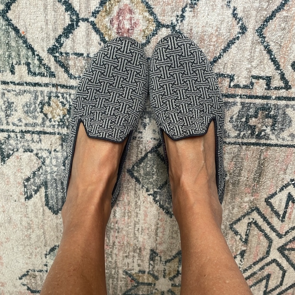 Rothy's Grey Patterned Loafers